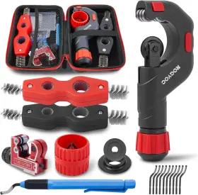 Rogvcoc 313041999920 Copper Pipe Cutter Kit 1/8-1-1/8 In Mini Tube 5-50 Mm Bearing Cutt