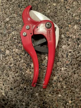55091e Rothenberger Rocut 42 Plastic Pipe Shears Cuts To 1-1/4 Inch Pvc No. 55091 Preowned