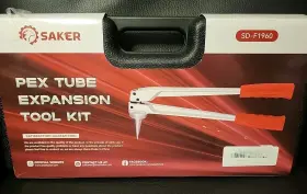 Sd-f1960 Saker Pex Tube Expansion Tool Kit With 1/2ftft 3/4ftft And 1ftft Heads #sd-f1960 Slightly Used