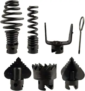 Snanltur-7pcs16mm 711181163131 Pipe Dredge Cutter Head Set 7pcs 16mm Manganese Steel Cleaning Dredging To