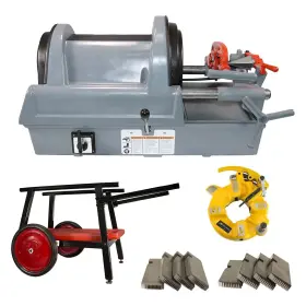 1822 Steel Dragon Tools 843824111756 Reconditioned Ridgid Automatic Chucking Pipe Threading Machine