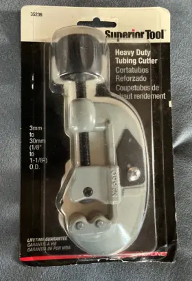 Superior Tool 017197552366 Heavy Duty Tubing Cutter 1/8 Inch 1 3mm-30mm New Made In Usa Superior Tool 017197552366 Heavy Duty Tubing Cutter 1/8 Inch 1 3mm-30mm New Made In Usa