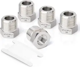 Fc-051s Taisher 2pcs Forging Of 304 Stainless 3/4 Inch Mnpt X 1/2 Fnpt Silver