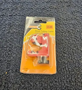 T01125 Taskpro Heavy Duty Small Tubing Cutter For 1/8 Inch - 7/8 Pipes Red