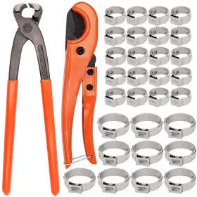 Ddphis0638z Taukealugs Ear Clamp Pliers Pincer Crimper Tool And Pex Pipe Cutter For 1/8 Inch-1 1/4 Inch