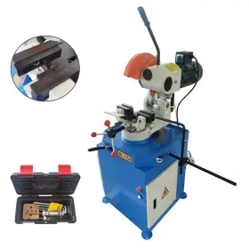 056264 Techtongda Electric Pipe Cutting Machine Metal Circular Cold Saw With Swivel Base