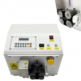 56-057214da Techtongda Automatic Belt-driven Pipe Cutter 110v Push-button Control Pvc Hose Cutting Tool