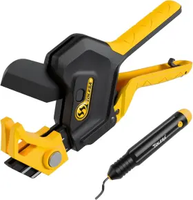 2021001 Tolesa Pvc Pipe Cutter Up To 2-1/2 Inch 3-gear Adjustable Ratchet Black&yellow