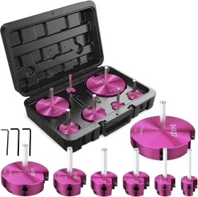 Toovem 717038050722 7pc Complete Plastic Reamer Set Pvc Pipe Fitting Kit Standard 1/2 Inch Drills