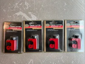Tuff Stuff 50712 Lot Of 4 Mini Tubing Cutter Professional Series 1/8 Inch -7/8 Sealed