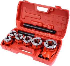 Q62-6 Unyverwise Ratchet Pipe Threading Kit With 6 Dies And Storage Case Portable Manual Thre Q62-6 Unyverwise Ratchet Pipe Threading Kit With 6 Dies And Storage Case Portable Manual Thre