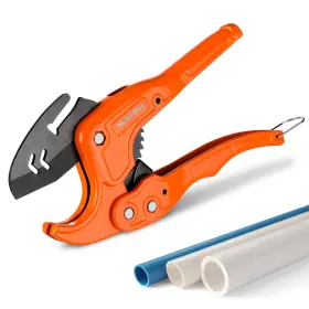 Valuemax 820909607069 Pvc Pipe Cutter Cuts Up To 1-1/4 Inch Sk5 Blade Tool Ratcheting