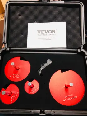 Al4vix Vevor 4 Pcs Pvc Pipe Reamer Kit Fitting Saver Tool For 1/2 Inch Drill Sch40 Cpvc Abs