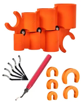 Vorhixa 445048914989 12 Pcs 1/4-1 Inch Depth Gauge And Pipe Deburring Tool Removal Tools Set