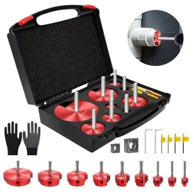 Wx198 Vpxecs 9 Pcs Pvc Pipe Reamer Kit Fitting Saver Set Fits Into Standard 1/