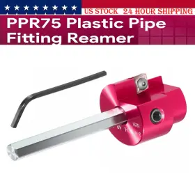 Vsqp2019 Vsshop Ppr75 Pvc Fitting Saver With 1/4 Inch Hex Shaft 3/4 Head Aluminum Reamer Tool