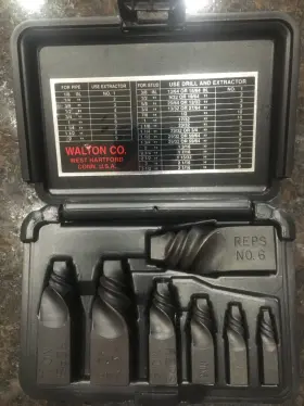 502077 Walton Pipe And Stud Extractor Set Case