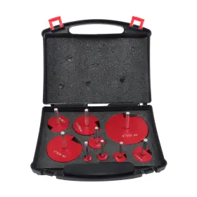 Wa5076126ur Waltvotur 9pc Pvc Fitting Saver 1/2 Inch 3/4 1 1-1/2 1-1/4 2 2-1/2 3 4 Pipe Reamer Kit