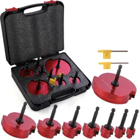 Gjd-8pc Wildbossy Double-blade Pvc Pipe Reamer Kit 1/2 Inch To 4 8pcs Into Standard Drills - F