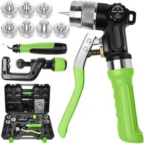 Wispausu 760182716396 Hydraulic Tube Expander Compact Swaging Tool Kit With Cutter Deburring