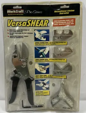 31609 Workcraft Vtg Pro Series Versa Shear 5pc Multi-functional Interchangeable Cutter