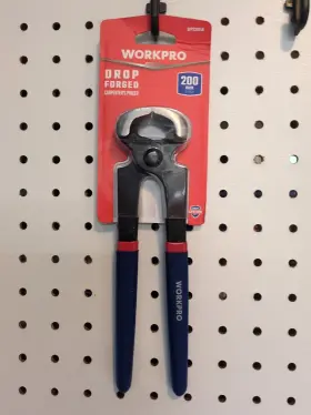 Wp231 Workpro Carpenters Pincer Drop Forged Cutter Heavy Duty New Warranty