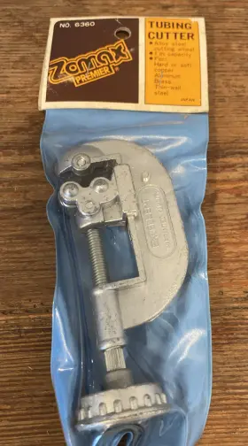 6360 Zomax New Vintage Premier Tubing Cutter 1 In Capacity Japan No