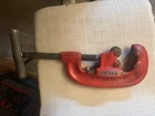 Ridgid No 42-A -4 Wheel Heavy Duty Pipe Cutter- Used Very Good Condition. Price: $150.00.