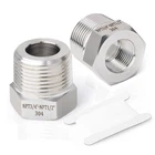 Taisher 2PCS Forging Of 304 Stainless Steel 3/4" Mnpt X 1/2" Fnpt, Silver New. Price: $17.99.