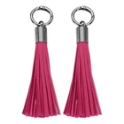 Uxcell 2PCS Leather Keychain Tassels, Women Bag 5.9INCH, Rose Red New. Price: $9.77.
