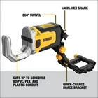 Dewalt Impact Connect Dwapvcir Pvc/pex Cutter Attachment Max 2" - Tool Only Used. Price: $49.99.