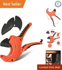 Precision Ratcheting Pvc Pipe Cutter, Includes Replacement Blade, 2-1/2" Max New. Price: $43.65.