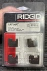 Ridgid 37815 Manual Threading Pipe & Bolt Dies 1/4" Npt New. Price: $13.99.