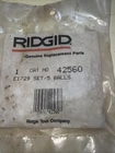 Ridgid 42560 Balls, Qty: New. Price: $10.50.