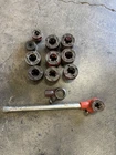 Mixed Lot Of Ridgid Manual Ratcheting Pipe Threader NO.00-R W/ 10 Die Heads Used. Price: $154.99.