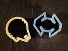 Set Of Two Star Wars Cookie Cutters - Millennium Falcon / Darth Vader's Tie (kr) Used. Price: $12.50.
