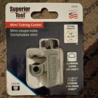 Superior Tool Mini Tube Cutter 1/8-7/8" Od 35078, Aluminum, Copper, Soft Steel New. Price: $14.99.