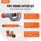 Vevor 3PCS Tubing Cutter Set Heavy Duty Pipe 3/16"-2"OD, Mini Tube New. Price: $38.36.