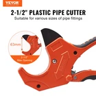 Pvc Pipe Cutter, 0-2-1/2" O.d. Ratcheting Rubber Hoses New. Price: $26.54.