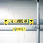 Brady 57995 Ammonia Pipe Marker, Ltrs, 2 To 8IN New. Price: $18.69.