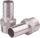 Stainless Steel 1 Inch Hose Barb Npt Male Pipe Fitting Pack Of 2 For Home Brew New. Price: $28.99.