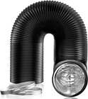 Hon&guan 5 Inch Air - 16 Ft Long, Black Flexible Ducting Hvac Ventilation New. Price: $31.95.