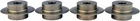 Reed 03507 Set Of (4) Hardened Steel HSI6-8 Wheels Fits SDT-H6 4"-6", SDT-H8 6"- New. Price: $125.00.