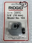 Ridgid Close Quarters Tubing Cutter Model 103 1/8-5/8 Mpn 32975 Nos New. Price: $18.77.