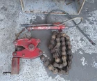 Wheeler Rex Hydraulic Pipe Cutter Model 5590 80 Inch Long Chain W/ Pump Used. Price: $1119.99.