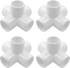 Biaungdo Pcs 3/4" Pvc 5 Way Elbow Connector, Heavy-duty Pipe Fitting For New. Price: $12.81.