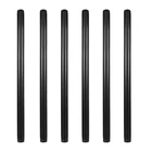 Geilspace 6 Pack Pre-cut Black Metal Pipe, Industrial 3/4" 18", New. Price: $41.38.
