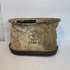 Vintage Klein Tools 5144-S Canvas Lineman Electrician Bucket Bag Used. Price: $36.51.