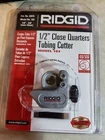 Ridgid 103 Tubing Cutter, Aluminum, Brass, Copper, Plastic NB14 New. Price: $18.74.