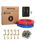 Efield(all ONE)2 Rolls 100FT 1/2 Inch Pex Pipe/tubing, Fitting, Combo Kit New. Price: $110.99.